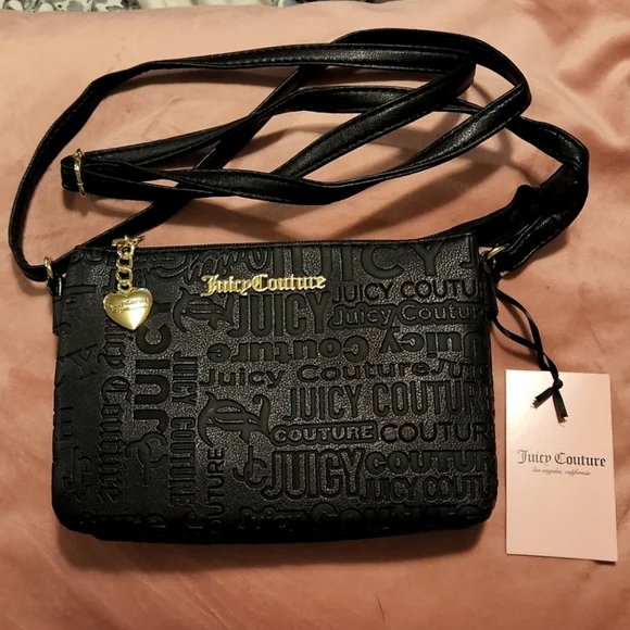 Black Juicy Couture Crossbody NWT - Picture 2 of 8